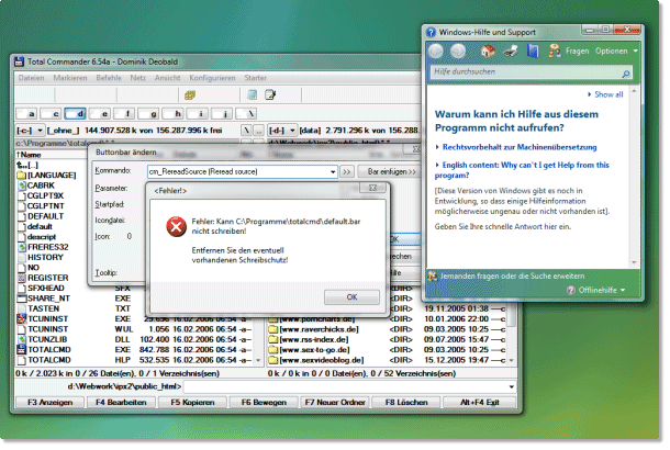 Total Commander unter Vista