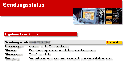 DHL Status