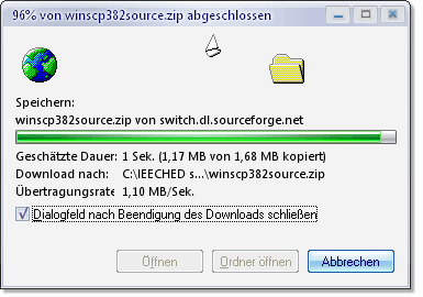 1.10MB / Sekunde