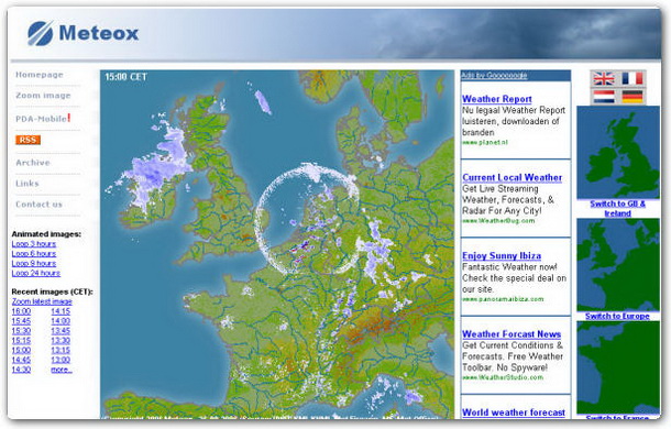 Seltsame Radarbilder von über den Niederlanden