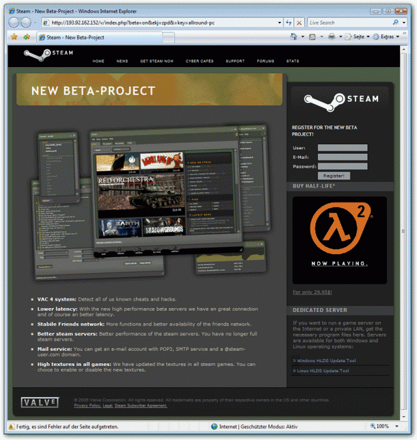 Steam Beta Phishing